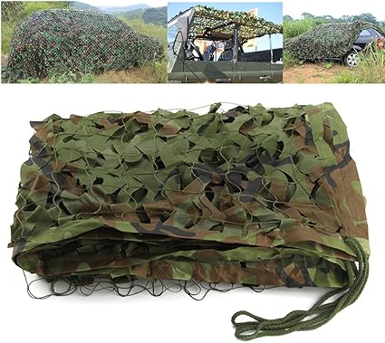 Amazon Com Littlegrass Woodland Camo Netting Military Camouflage