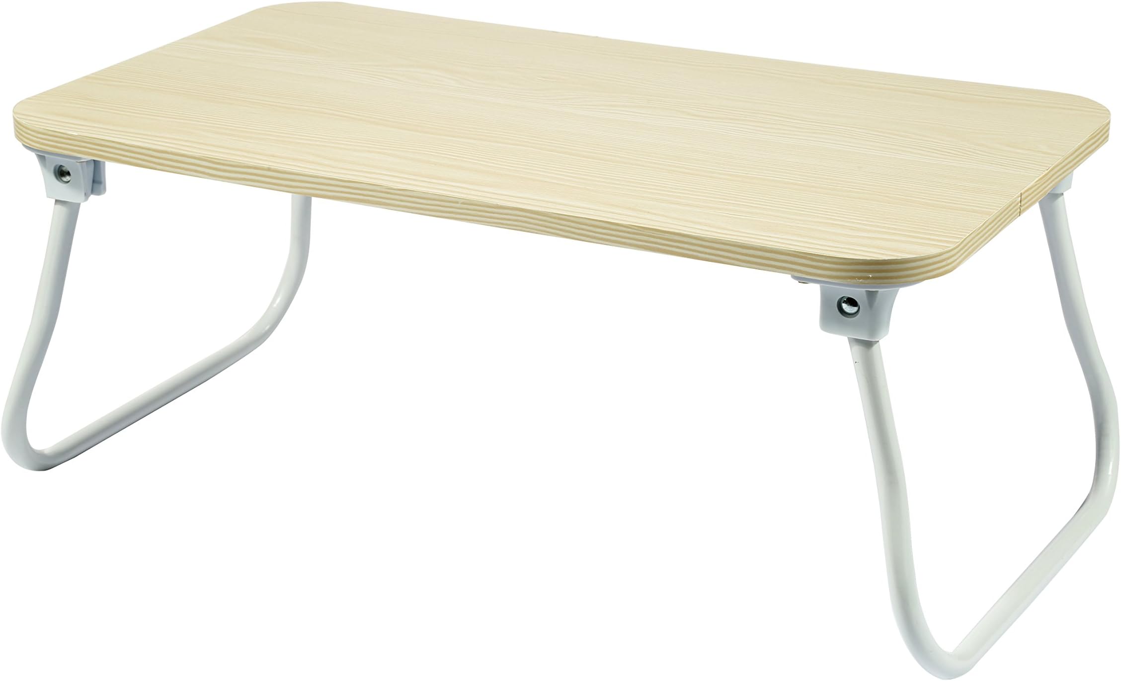 Home-Like Lap Desk Folding Laptop Desk Standing Bed Table Portable Floor Desk Breakfast Reading Tray Holder Outdoor Camping Table Serving Table Picnic Table23.6"W x15.74" D x 11.02"H(009L-White)