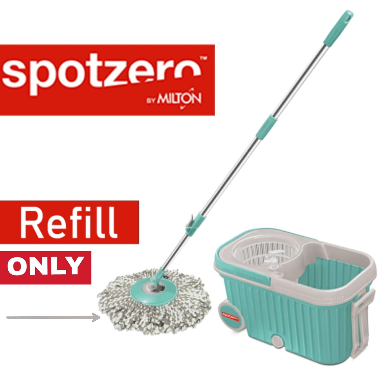 Spotzero Milton Elite Spin Mop Microfiber Refill (2) Amazon.in Home