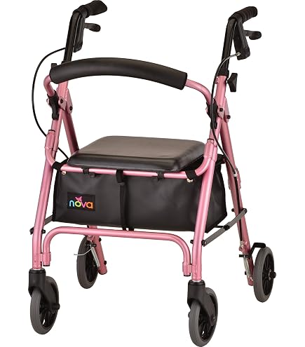 Amazon.com: NOVA Zoom 20 Rollator Walker for Seniors, Rolling