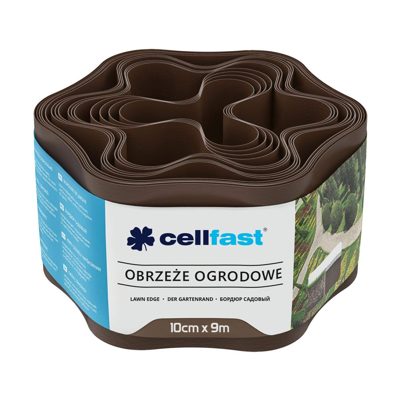 Cellfast Lawn Edging, Brown, 10cm x 9m — image 1