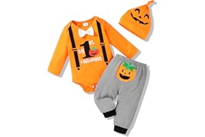 Tiny Cutey Baby Boy Christmas Outfit Romper and Lattice Checkerboard Pants with Hat Newborn First Christmas Baby Boy Outfit