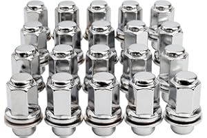 MARDARTH Set of 20, 14x1.5mm OEM Style Factory 1.80 Inch 7/8 22mm Hex Mag Washer Lug Nuts Compatible with Sequoia Landcruiser Tundra Lexus LX