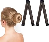 URAQT Hair Bun Shaper 2Pcs Donut Bun Maker French Twist Fold Wrap Band
