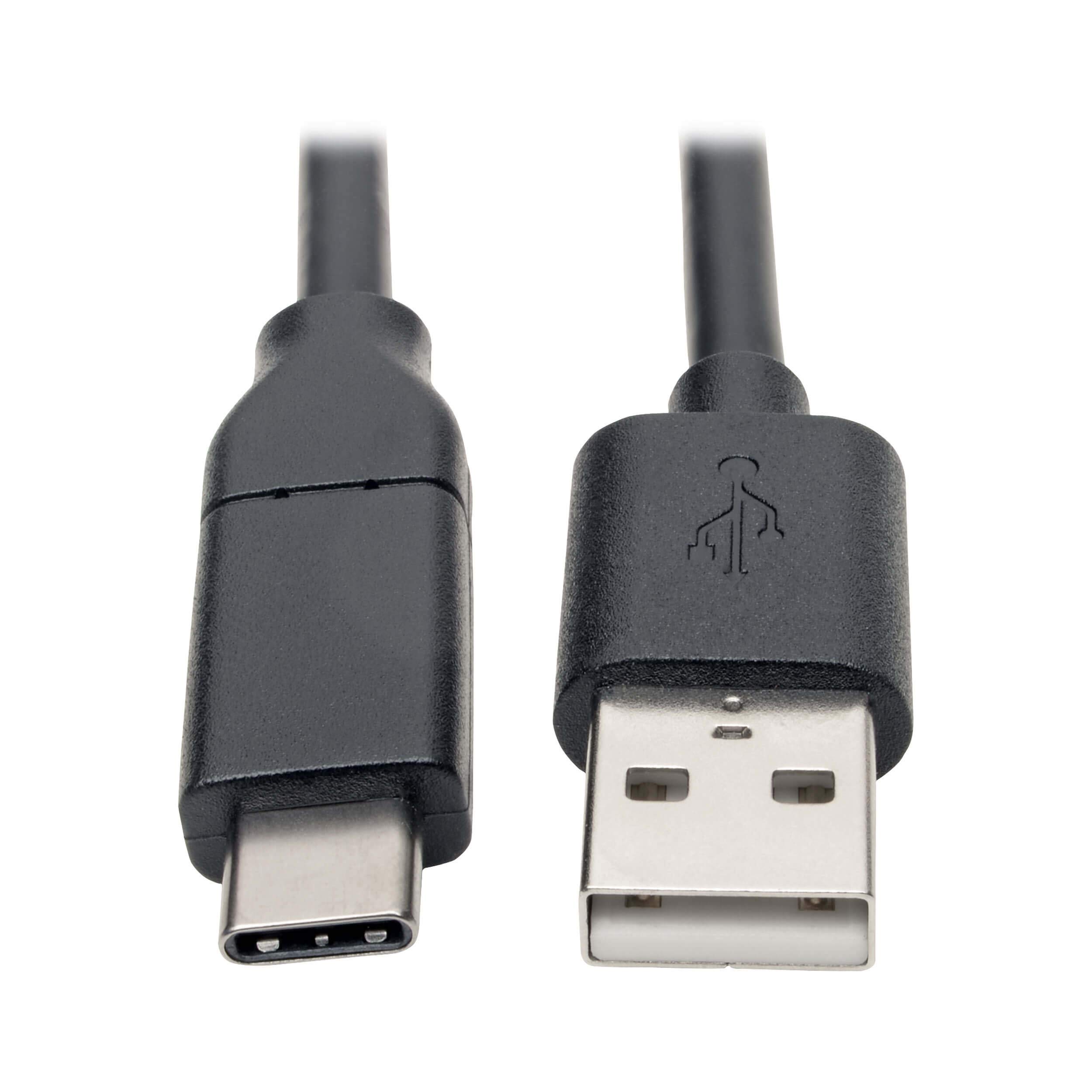 Tripp Lite USB-A to USB-C Cable, 3A Rating USB-IF Cert Thunderbolt 3, (M/M), 3.96 m (U038-C13)