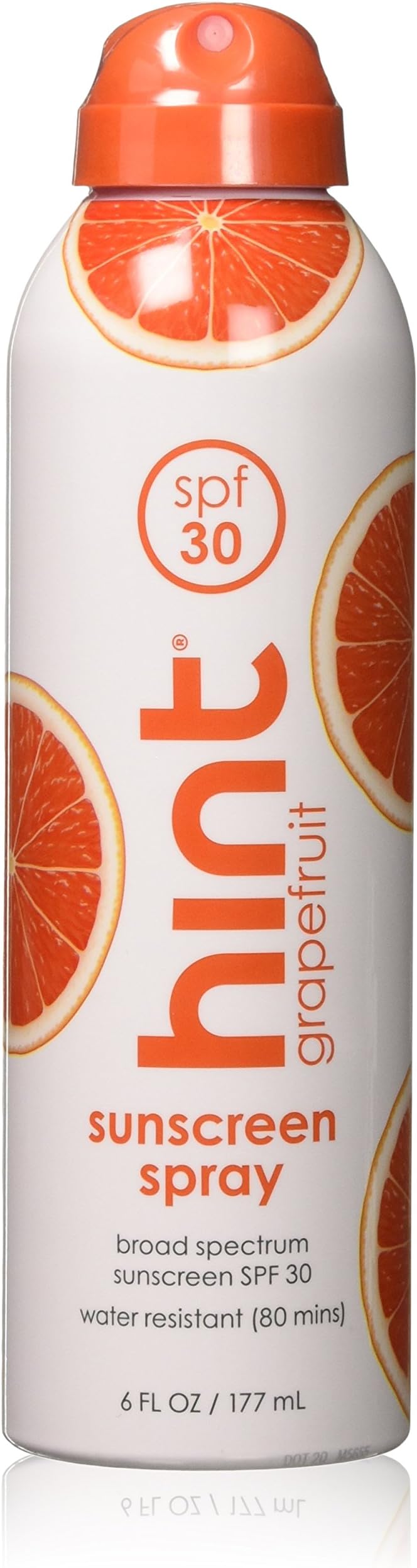 Hint Sunscreen SPF 30 Oxybenzone/Paraben Free, Grapefruit , 6 Count
