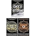 The Empyrean Series 3 Books Collection Set By Rebecca Yarros (Fourth Wing, Iron Flame & Onyx Storm)