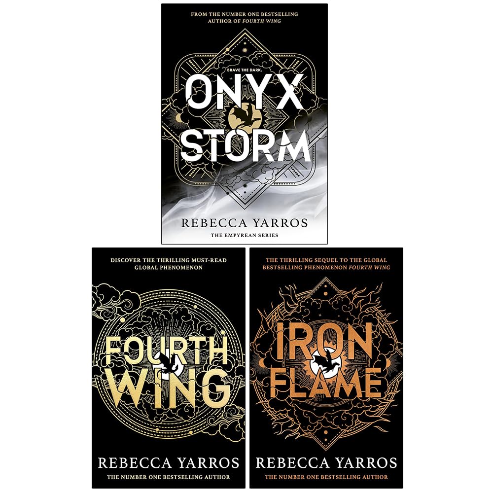 The Empyrean Series 3 Books Collection Set By Rebecca Yarros (Fourth Wing, Iron Flame & Onyx Storm)