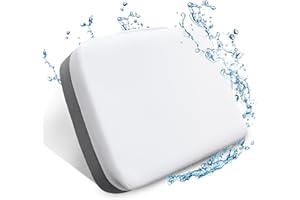 Vessgra Hot Tub Booster Seat, Hot Tub Pillow with 6 Non-Slip Large Suction Cups, Submersible Weighted Spa Pillow, Quick Dry Hot Tub Accessories for Adults and Kids-Indoor Outdoor Hottub