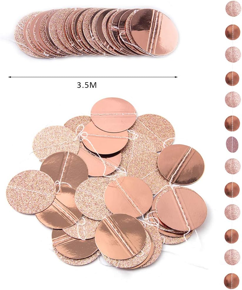 Decoration Anniversaire Rose Gold Fille Kit Happy Birthday Ballon Confettis Or Etoile Deco Pompom Papier Pour Femme Loisirs Creatifs Decorations Et Accessoires De Fetes