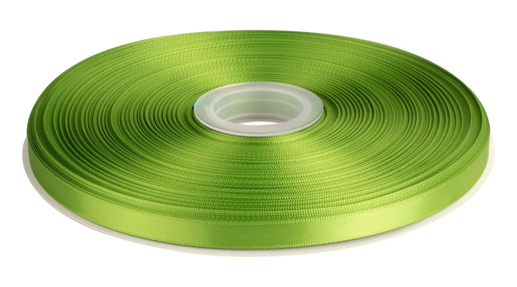 Double Faced Satin Ribbon, 9mm X 91M, Solid Polyester Ribbon for Gift Wrapping, Crafts, Wedding Party Ceremony Decoration, Floral Arrangement, Sewing (Kiwi) — image 1