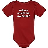Auburn Smells Like My Diaper Funny Alabama Fan Baby Bodysuit
