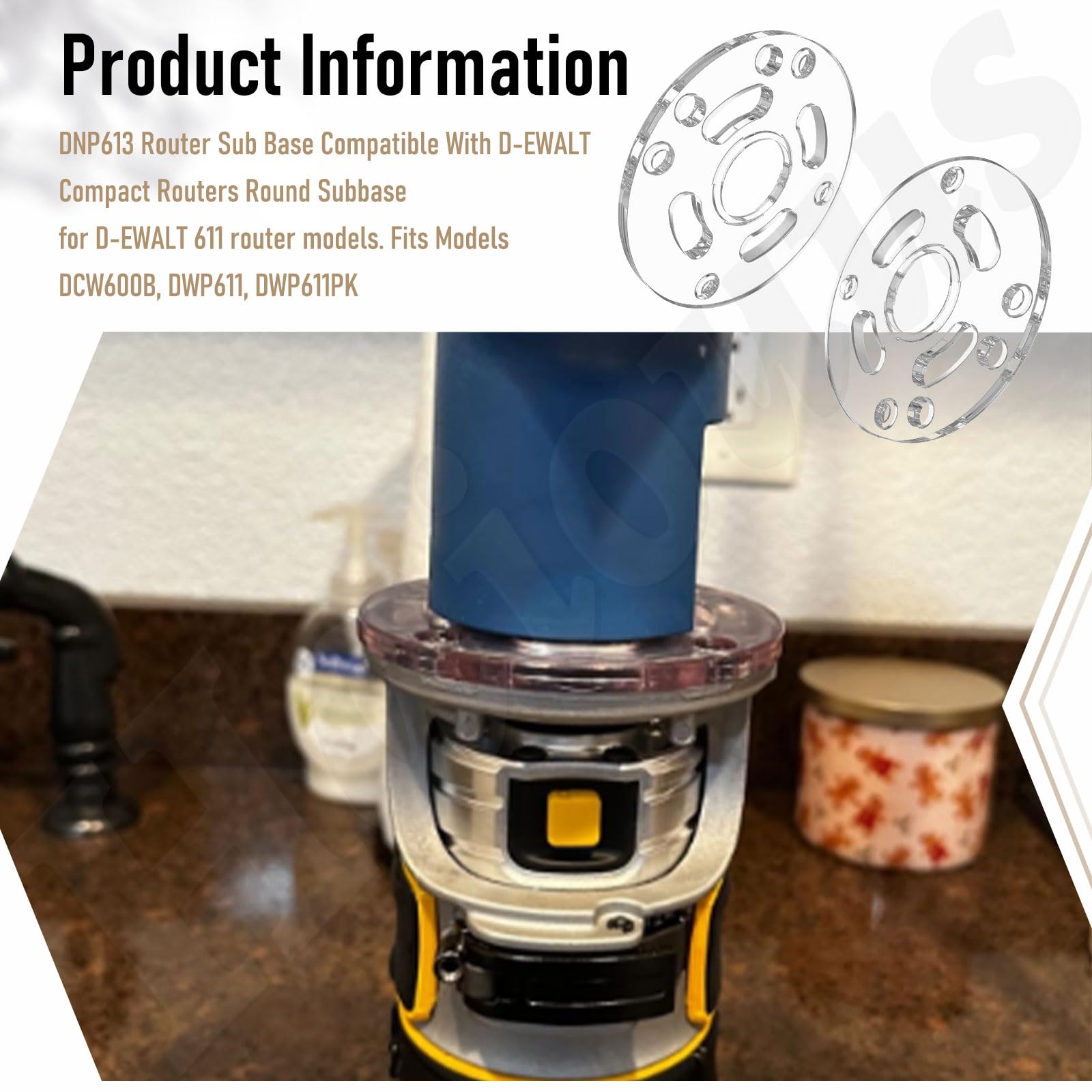 Mua DNP613 Router Sub Base Compatible With D-EWALT 20V Compact Routers