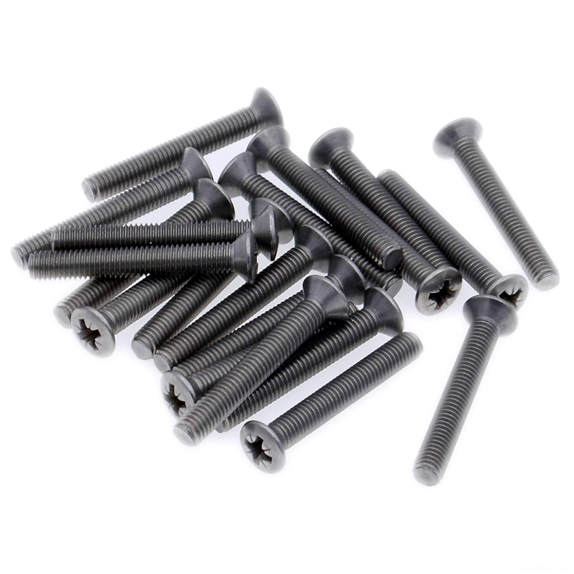 M2 (2mm x 10mm) Pozi Raised Countersunk Machine Screw (Bolt) - Stainless Steel (A2) (Pack of 20)