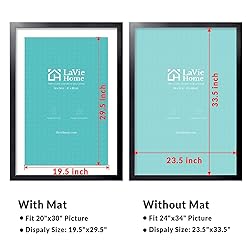 LaVie Home 24 x 34 Picture Frame Black Poster