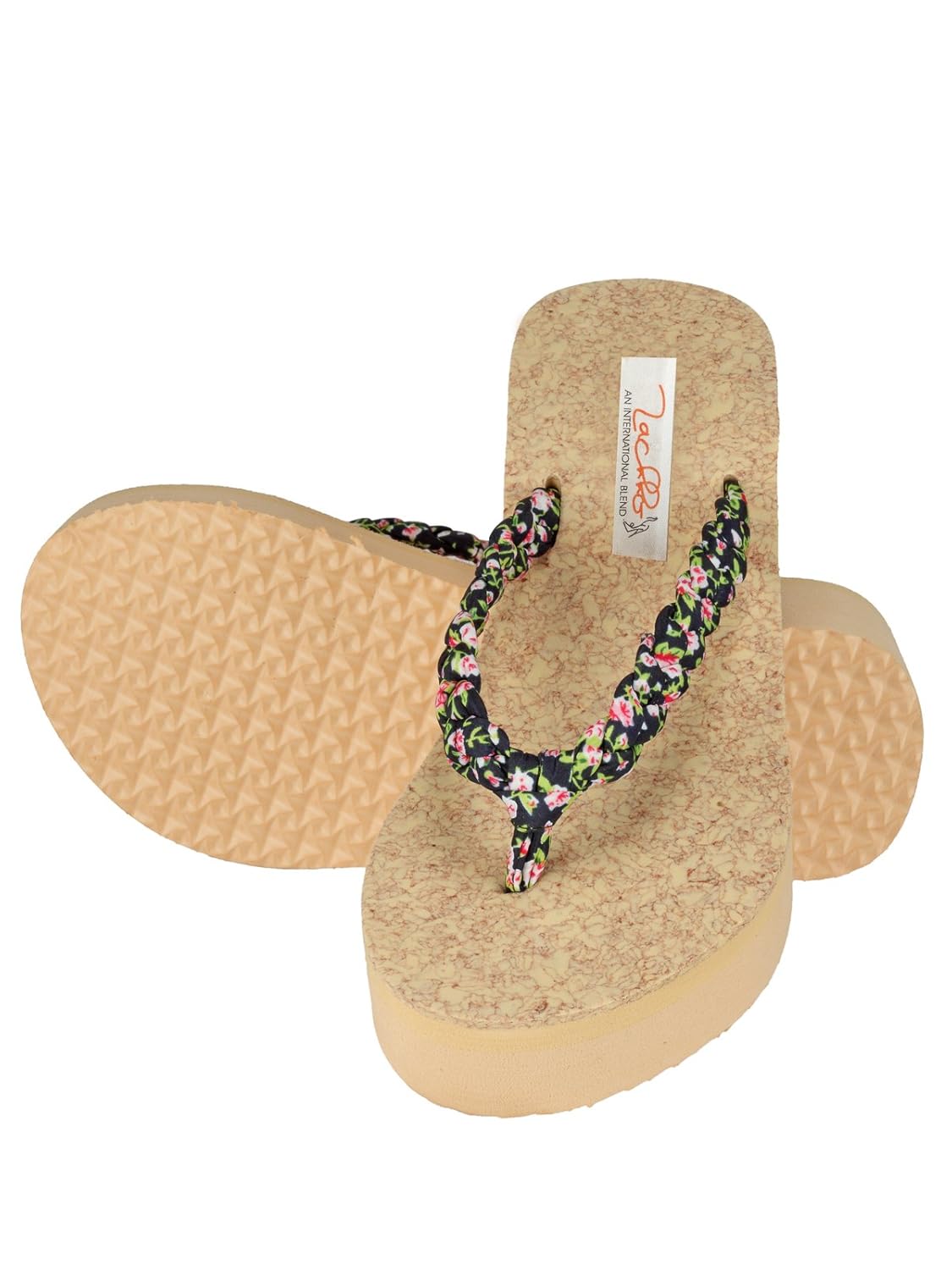 zachho women's black rubber wedges