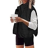Zeagoo Womens Puffer Vest Ladies Sleeveless Zip Up Outerwear Warm Puffer Lightweight Down all Winter Jackets Coats 2025
