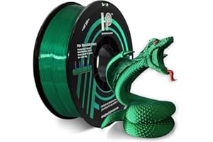 HP3DF PLA Filament, Silk PLA, 3D Printer Filament, PLA Filament 1.75mm Dimensional Accuracy +/- 0.02mm, 1KG Spool (2.2 lbs), Fit Most FDM Printer (Silk Green)