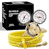 RX WELD Nitrogen Regulator with 0-600 PSI, CGA580