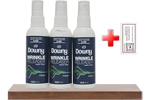 Travel Sized Wrinkle Release Spray 3 oz (Pack of 3) - Effortless Wrinkle-Free Clothes On-The-Go! - Includes Phoenix Rose Fridge Sticker