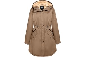 Orolay Women's Thicken Fleece Lined Parka Winter Coat Hooded Jacket with Pockets