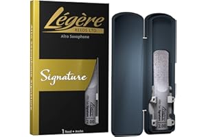 Légère Reeds - Alto Saxophone Reed, Signature, Strength 2.00 (ASG2.00) - Premium Synthetic Woodwind Re