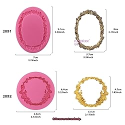 Funshowcase Retro Picture Frames Silicone Molds for