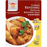 Tean's Gourmet Malaysian Traditional Rendang Dry Curry Paste for Meat (Net Wt 200g/7oz) by Tean's Gourmet