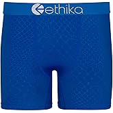 Ethika Mens MID Boxer Brief | Embossed Python -Blue-