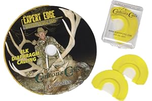 Hunters Specialties Carlton's Calls Expert Edge Diaphragm Combo Pack - Premium Flex Single Reed, Double Reed & 2.5 Reed Elk Diaphragm Calls with Instructional DVD