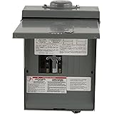 Square D by Schneider Electric QO1DM10030TRBR 30-Amp Generator Main Breaker Outdoor Manual Transfer Switch with 30-Amp Twist-