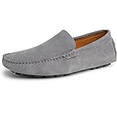 Go Tour Mens Handmade Suede Leather Casual Loafers Shoes