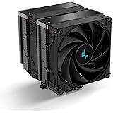 DeepCool AK620 Zero Dark CPU Air Cooler Mighty 260w TDP ALL-Black 6 Copper Heat Pipes Dual-Tower CPU Cooler with Fans Each 12