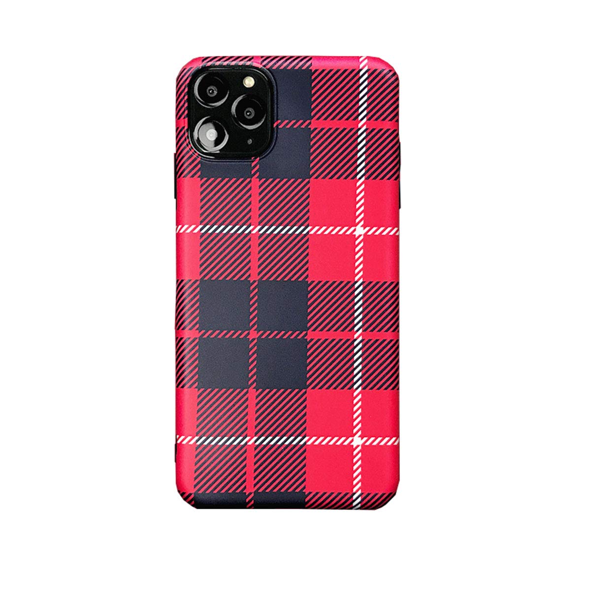 Red Plaid Case for iPhone 11 6.1 inch Case, Christmas Taran Phone Cover Women's Soft TPU Super Slim Fit Silicone Snap Cover Flexible Case for iPhone 11 6.1 inch