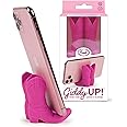 Genuine Fred Giddy UP Phone Stand, Pink, Cowboy Boot Tech Accessory, Fits Most Mobile Smartphones, Grippy Silicone, Fun Cowboy Boot Details