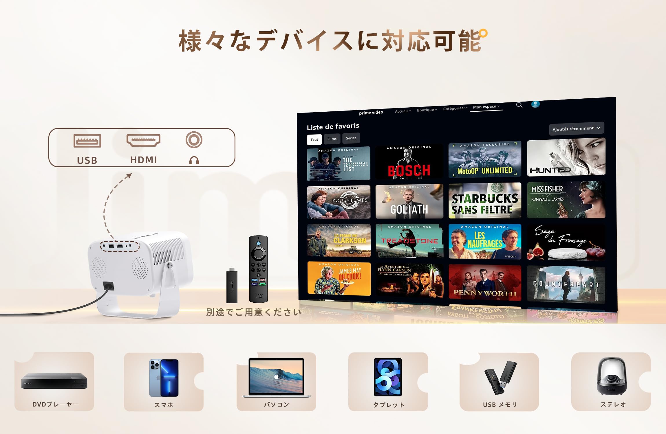 Jimveo Projector Ceiling Projection, Home Use, 18,000 lm, 1080P, WIFI6, 400 ANSI Electric Focus, Automatic Keystone Correction, Bi-Directional Bluetooth 5.3, Ceiling Hangable, Small, 4K Compatible,