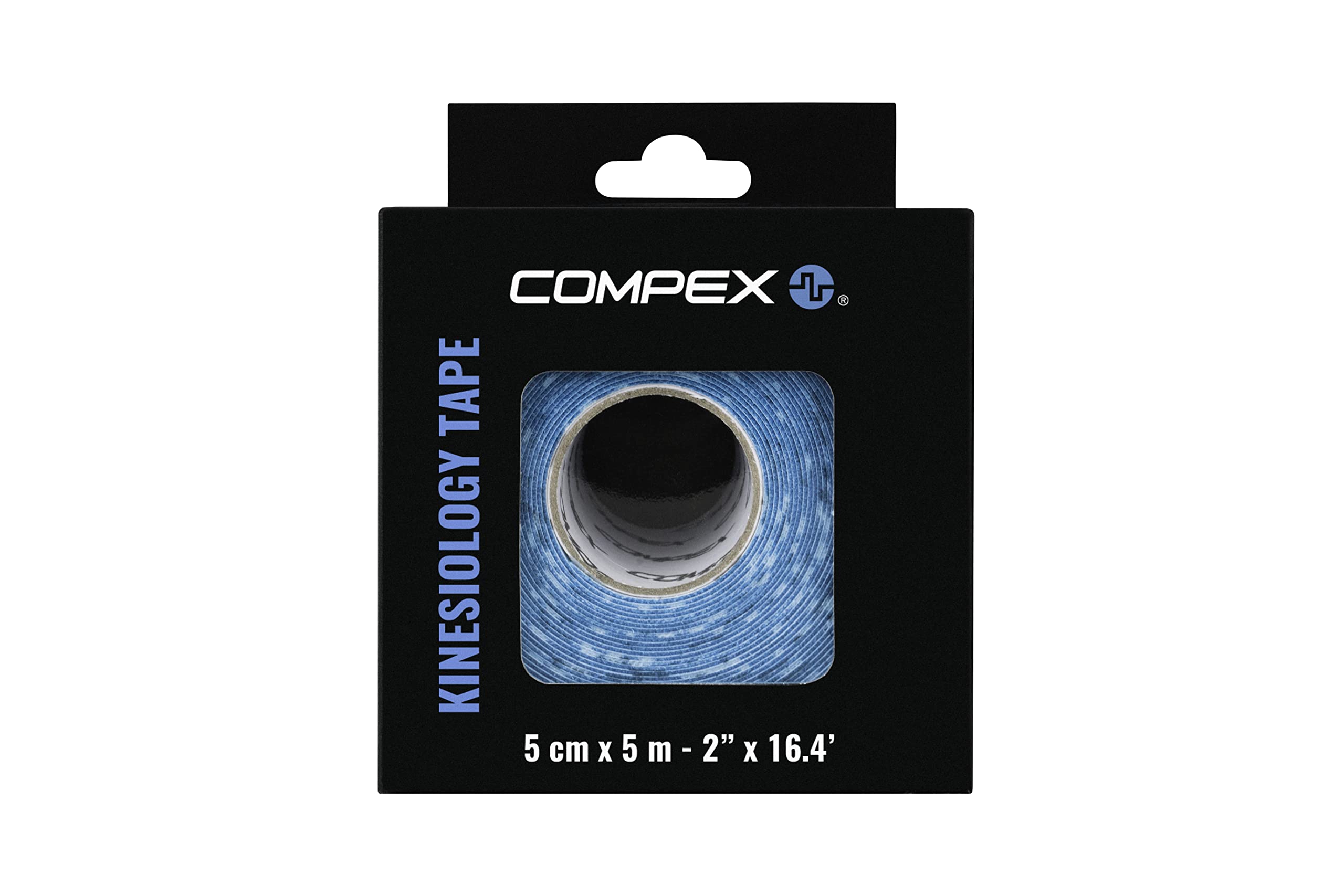 COMPEX Roll of Unisex Adult Kinesiology Elastic Tape, Blue, Single