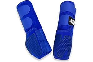 RS PREMIUM HORSES RS Premium Design Horse Boots | Comfortable, Protective & Shock-Absorbing | Best for Jump Training & Trails | OK Fabric for Ultimate Flexibility