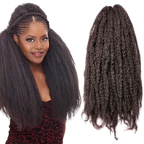 Alica Hair 18 Inch 4 Alica 3 Packs Afro Kinky Marley Braids