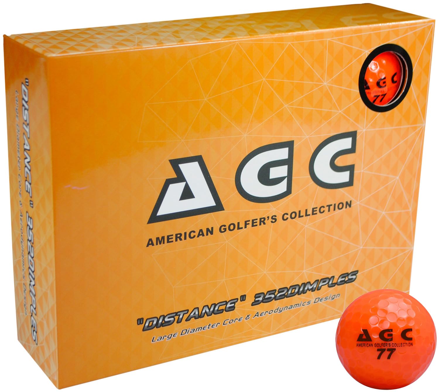 レザックス(LEZAX) AGC ゴルフボール 1ダース(12個入り) オレンジ AGBA-3790商品画像