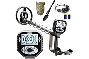 Aipat Metal Detector for Adults, Professional Waterproof & Adjustable Stem, Higher Accuracy Gold Detector with LCD, Advanced 