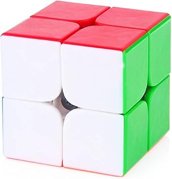Super Deal BAZZAR Store 2x2 High Speed Stickerless Speedy Magic Rubiks Cube - (Pack of 1) (Color - Multicolor)
