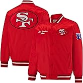 Ultra Game Mens NFL Official Supreme Heritage Satin Jacket
