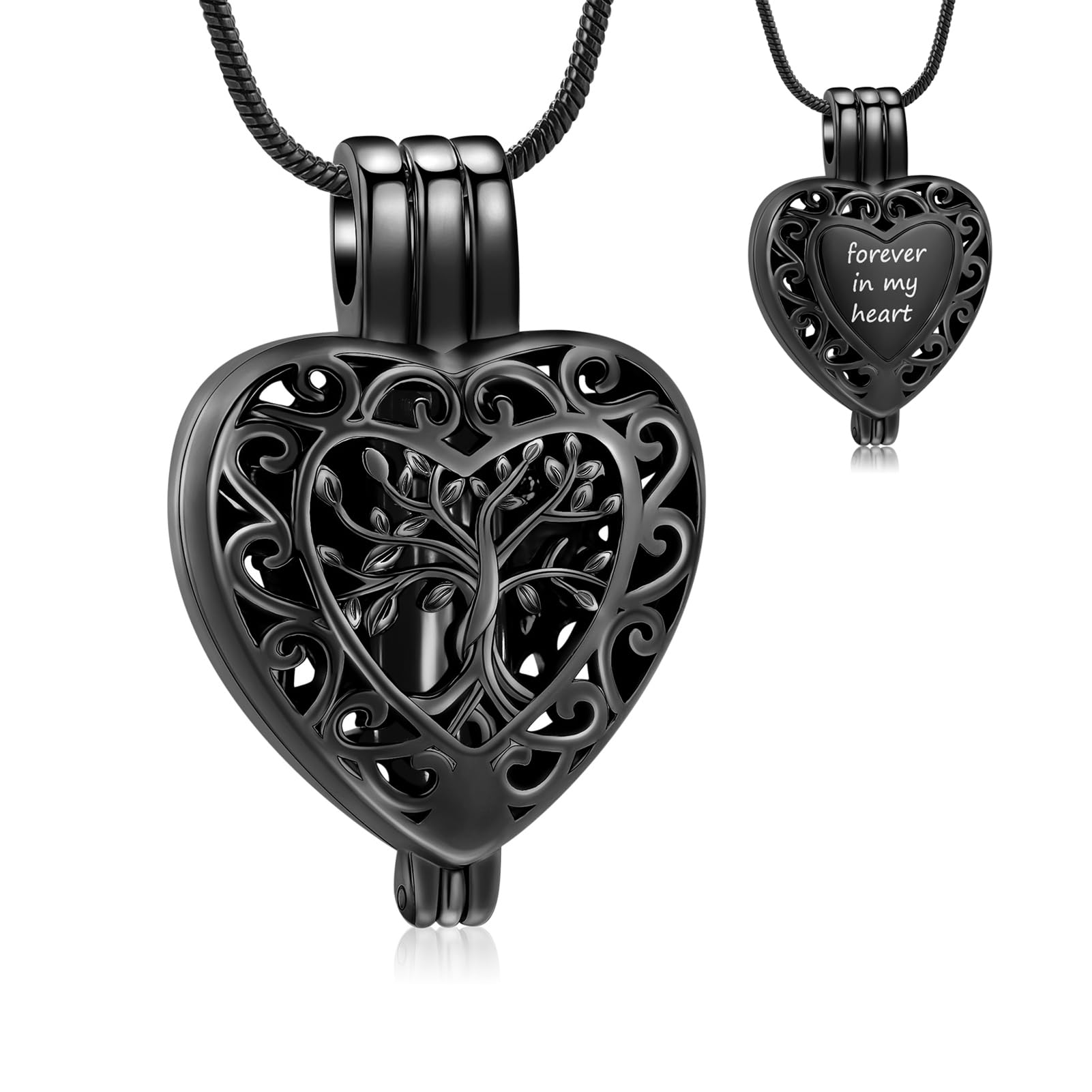QGJNSGC Celtic Knot Moon Tree of Life Cremation Jewelry for Ashes Memory Jewelry for pet ashes