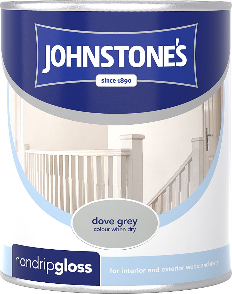 Johnstone's 303882 Non Drip Gloss Dove Grey, 750 ml Amazon.co.uk DIY