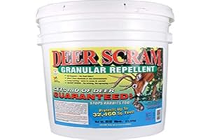 ENVIRO PROTECTION INDUSTRIES Deer Scram 25# Deer & Rabbit Repellent Granular White Pail