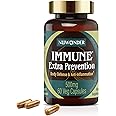 NUWONDER Immune Extra Prevention, Natural Immune Support, Clinically Tested Formula, Natural Defense, Body Wellness, Non-Drowsy, No Chemical Ingredient. Awarded The Greatest Inventions. 60 Capsules