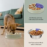 LOS ANDES Slow Feeder Dog Bowl 2.5 Cup Flower Design BPA Free view 3