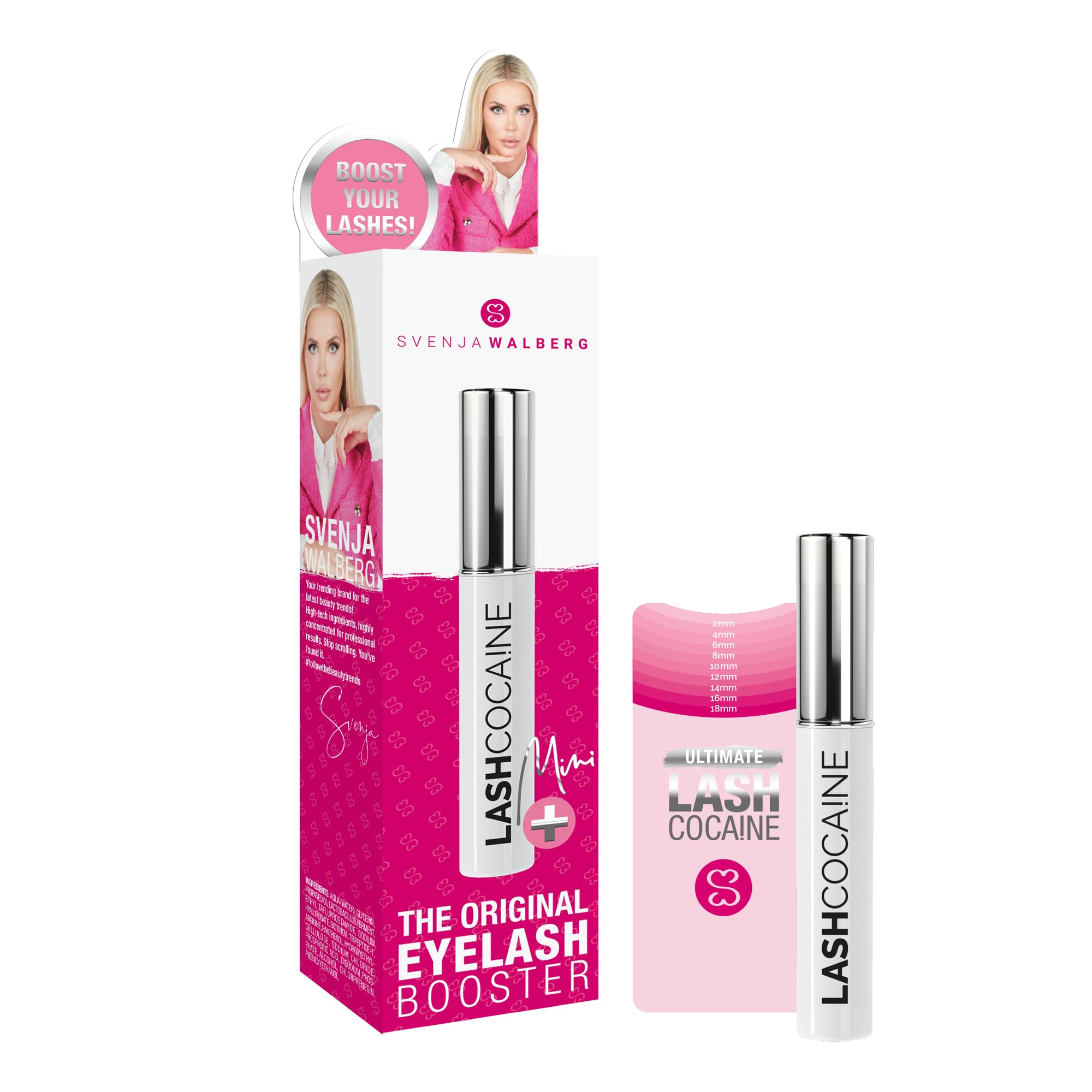 MINI LASHCOCA!NE Eyelash Growth Serum – Lash Enhancer for Longer, Fuller & Thicker Lashes – Paraben-Free, Nourishing Formula with 2-fold active approach – 1ml- SVENJA WALBERG