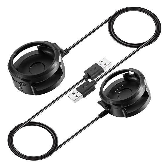 2pcs ECSEM Charger for Amazfit Stratos Multisport Smartwatch, Replacement USB Cradle Cord Charging Cable Dock for New Amazfit Stratos Multisport ...